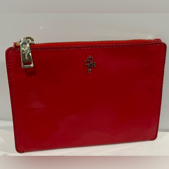 Cole Hann Red Patent Leather Wallet clutch - Picture 1 of 6